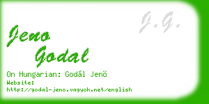jeno godal business card